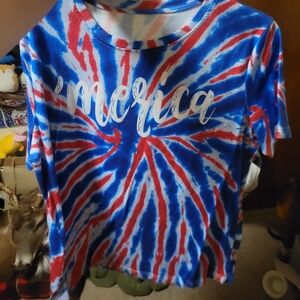'Merica tie dye shirt